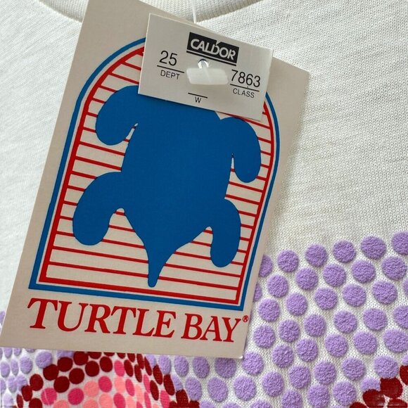 Vintage 90s Turtle Bay Graphic Tee Large Love Heart Short Sleeve New Imperfect - Picture 6 of 13